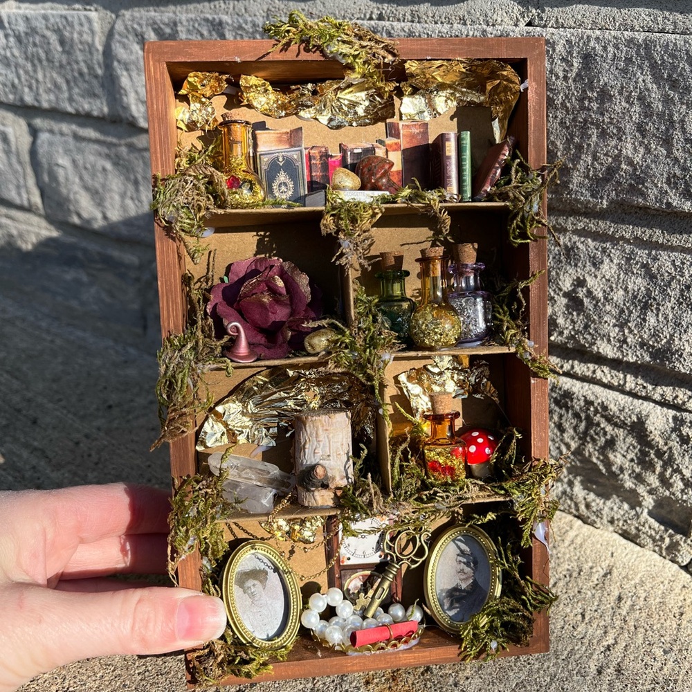 Handmade Shelf With Trinkets